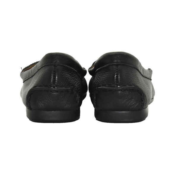 C5 NWOB COACH Orlene Black Gun Metal Studded Logo Driving Loafer Shoes Size 8.5B - Picture 5 of 7